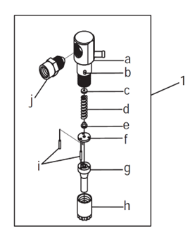 Взрыв-схема двигателя ELITECH 188FVE - Форсунка топливная
