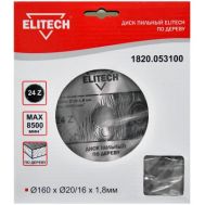  Диск пильный ELITECH 1820.053100 187758, фото 1 