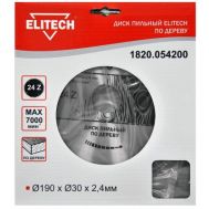  Диск пильный ELITECH 1820.054200, фото 1 