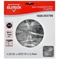  Диск пильный ELITECH 1820.053700, фото 1 