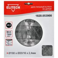  Диск пильный ELITECH 1820.053900, фото 1 