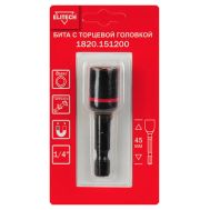  Бита торцевая головка ударная ELITECH 1820.151200 204271, фото 1 