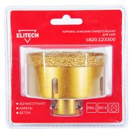  Коронка алмазная для УШМ ELITECH 1820.123300 198428, фото 1 