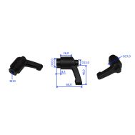  Ручка фиксатора в сборе ПТ 1825КУ Elitech 1105.079600 190674, фото 1 