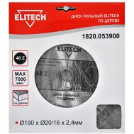  Диск пильный ELITECH 1820.053900 187766, фото 1 