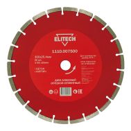  Диск алмазный сегментированный ELITECH 1110.007500 192003, фото 1 