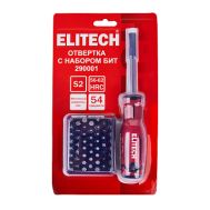  Отвертка и набор бит ELITECH 290001 207165, фото 1 