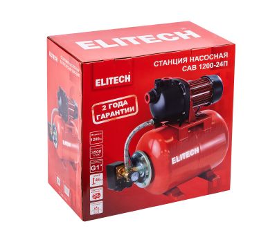  Насосная станция ELITECH САВ 1200-24П 205655, фото 11 