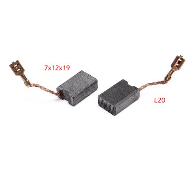  Щётки, 2шт, 7х12, L19. МЩ 1412Э (Е2213.004.00) Elitech 1807.012600 199168, фото 1 