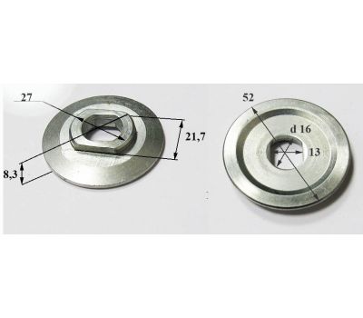  Шайба фланцевая диска наружная. JA-72558E-083. СР 1825Р Elitech 1101.104100 191179, фото 1 
