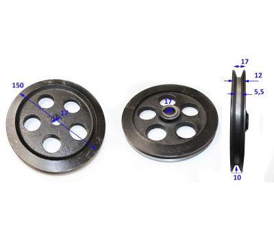  Шкив большой ременный SG-058. СМ 6У Elitech 1500.316900 188804, фото 1 
