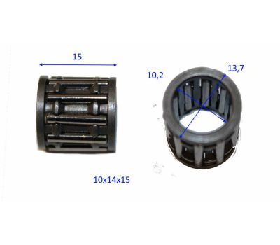  Подшипник игольчатый KBK 10х14х15.5  БТ 58 Elitech 0802.216900 203488, фото 1 