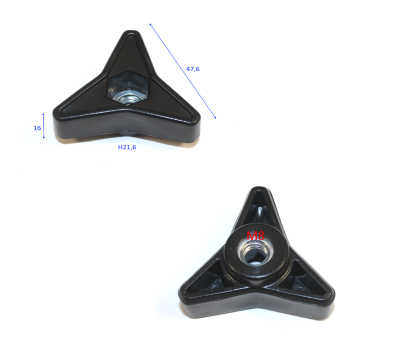  Треугольная ручка  К 2000D Elitech 0803.135750 203689, фото 1 