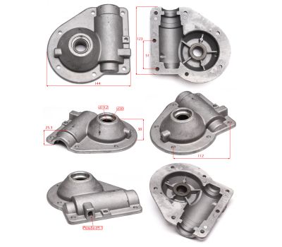  Корпус редуктора левая половина Elitech 1500.087800 178545, фото 1 
