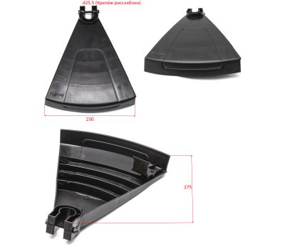  Кожух защитный лески в сборе. ЭТ 800 Elitech 0806.099311 184563, фото 1 