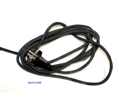  Электрокабель с вилкой  H05RN-F 2x0,75 mm2  L=4100 mm  см.1805.040700 Elitech 1803.005600 173150, фото 1 
