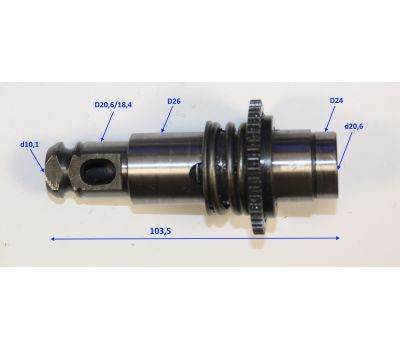 Цилиндр в сборе с шестернёй Elitech 1804.076100 184178, фото 1 