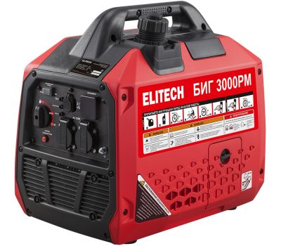  Генератор бензиновый инверторный ELITECH БИГ 3000РМ 210597, фото 1 