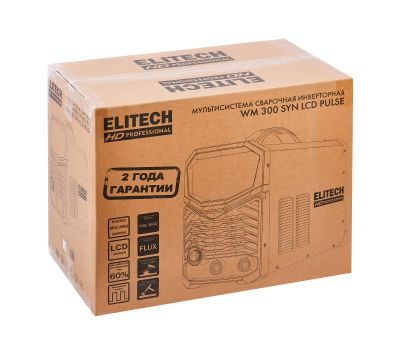  Сварочная инверторная мультисистема ELITECH HD WM 300 SYN LCD PULSE 204474, фото 11 