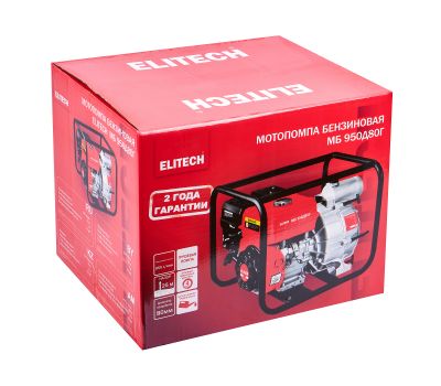  Мотопомпа бензиновая ELITECH МБ 950 Д 80 Г 205520, фото 13 