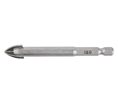  Сверло для стекла/кафеля ELITECH 1820.105200 O12x85мм 193829, фото 2 