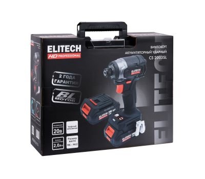  Винтовёрт акумуляторный ELITECH HD CS 2003SL (E2201.055.01) 205732, фото 1 