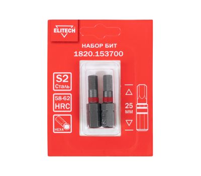  Набор бит HEX4 ELITECH 1820.153700 204296, фото 1 