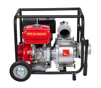  Мотопомпа бензиновая ELITECH МБ 1000 Д 100 ГК 205526, фото 1 