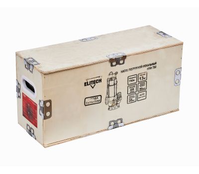  Насос погружной фекальный ELITECH НПФ 750 205639, фото 7 