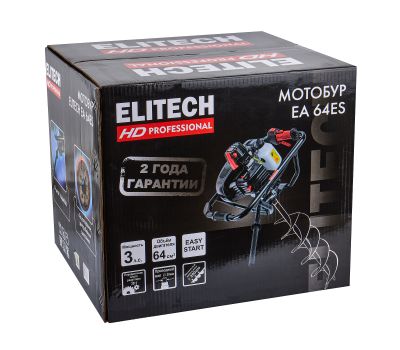  Мотобур бензиновый ELITECH HD Professional EA 64ES 211236, фото 15 