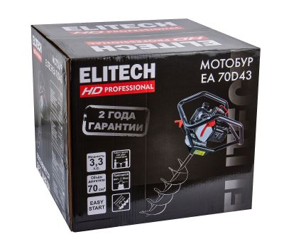  Мотобур бензиновый ELITECH HD Professional EA 70D43 209381, фото 15 