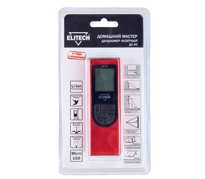  Дальномер лазерный ELITECH ДМ ДЛ 40 204767, фото 7 