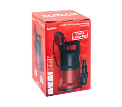  Насос погружной дренажный ELITECH НПД 400-5П 205629, фото 6 