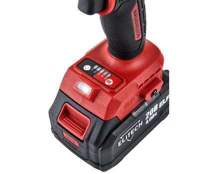  Аккумуляторная дрель-шуруповерт бесщеточная ELITECH  ДА 20БЛ2 (E2201.045.02) 205674, фото 9 