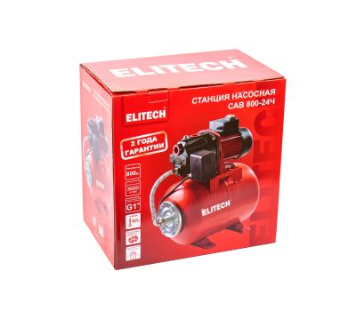  Насосная станция ELITECH САВ 800-24Ч 205657, фото 10 