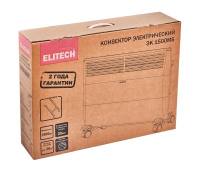  Электрический конвектор ELITECH ЭК 1500МБ 209198, фото 9 