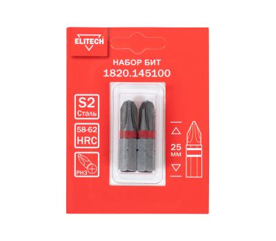  Набор бит ELITECH 1820.145100 204210, фото 1 