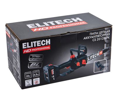  Пила цепная аккумуляторная ELITECH HD CS 2012BLPK (E1611.026.01) 211701, фото 12 