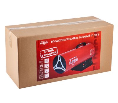  Газовая тепловая пушка ELITECH ТП 30ГБ 177655, фото 21 