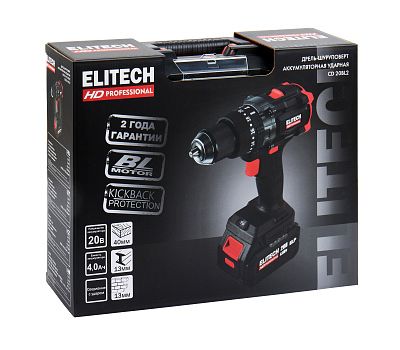  Аккумуляторная дрель-шуруповерт ELITECH HD CD 20BL2 (E2201.042.01) 205727, фото 16 