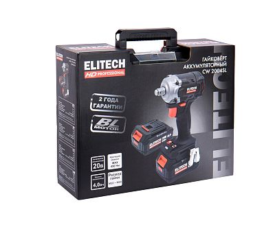  Аккумуляторный ударный гайковёрт ELITECH HD CW 2004SL (E2201.056.02) 205738, фото 10 