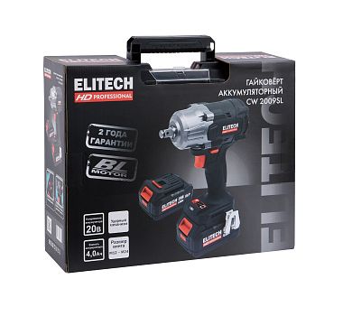  Аккумуляторный ударный гайковёрт ELITECH HD CW 2009SL (E2201.059.02) 205748, фото 11 