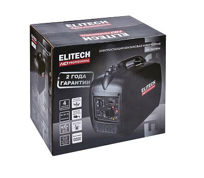  Бензогенератор инверторного типа ELITECH HD GIS 2600RМ 204578, фото 9 