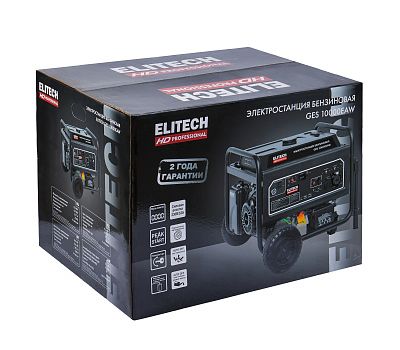  Бензогенератор однофазный ELITECH HD GES 10000EAW 204672, фото 10 