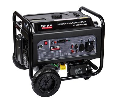  Бензогенератор однофазный ELITECH HD GES 10000EAW 204672, фото 4 