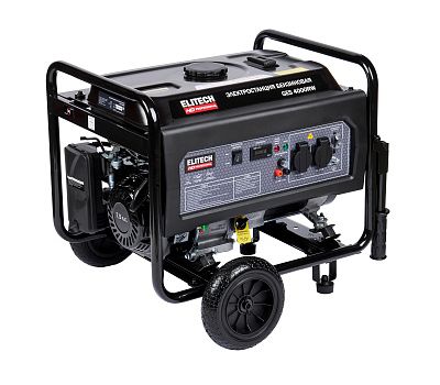  Бензогенератор однофазный ELITECH HD GES 4000RW 205548, фото 1 