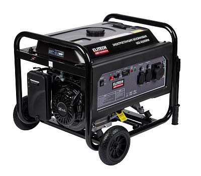  Бензогенератор однофазный ELITECH HD GES 6500RW 204667, фото 1 