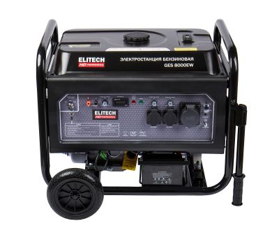  Бензогенератор однофазный ELITECH HD GES 8000EW 204669, фото 3 