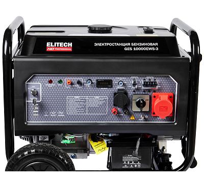  Бензогенератор трехфазный ELITECH HD GES 10000ЕWS-3 204572, фото 10 