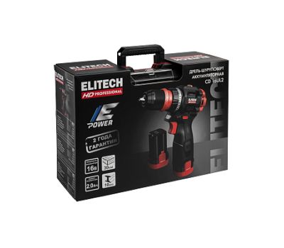  Дрель аккумуляторная м/ф ELITECH HD CD 16UL2 (E2201.078.01) 214224, фото 16 